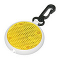 Yellow Light Up Round Clip on Reflector